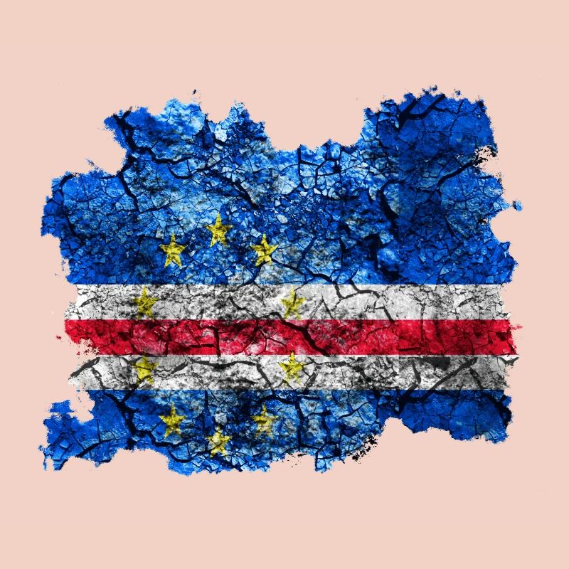 Cabo Verde Drapeau Vintage