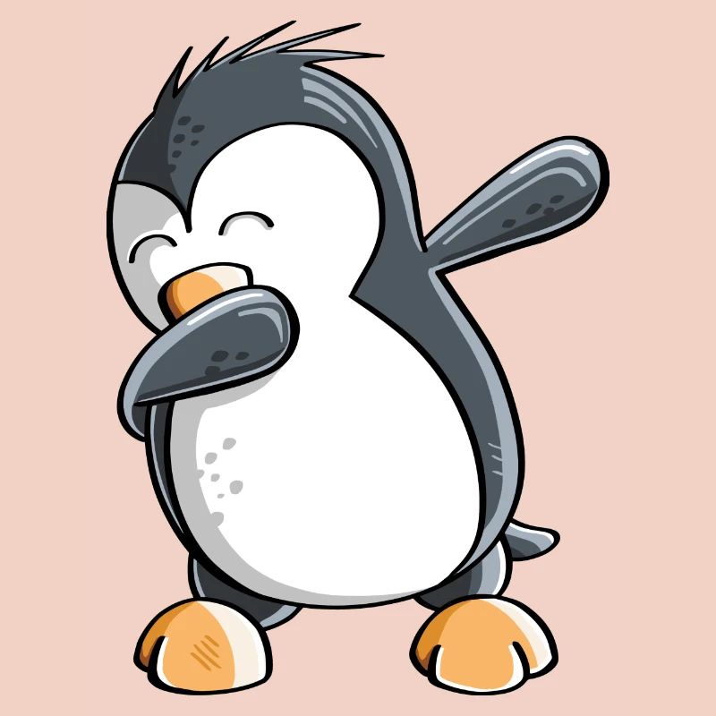 Dab Dance Pinguin - Dabbing - Fun Comic - Geschenk