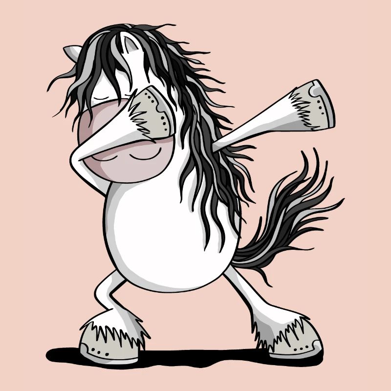 Cool Dab Dance Cheval Cheval Dabbing Pony Fun