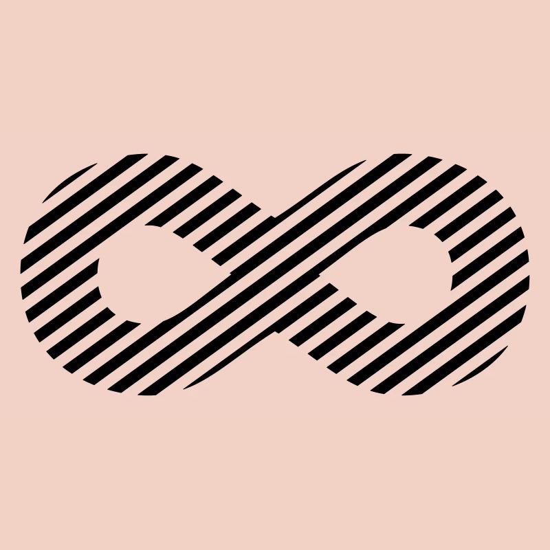 Infinity sign - pattern stripes