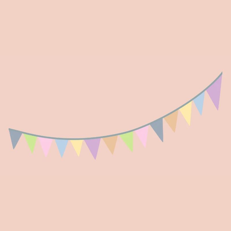 Pennant chain scandinavian decoration nursery