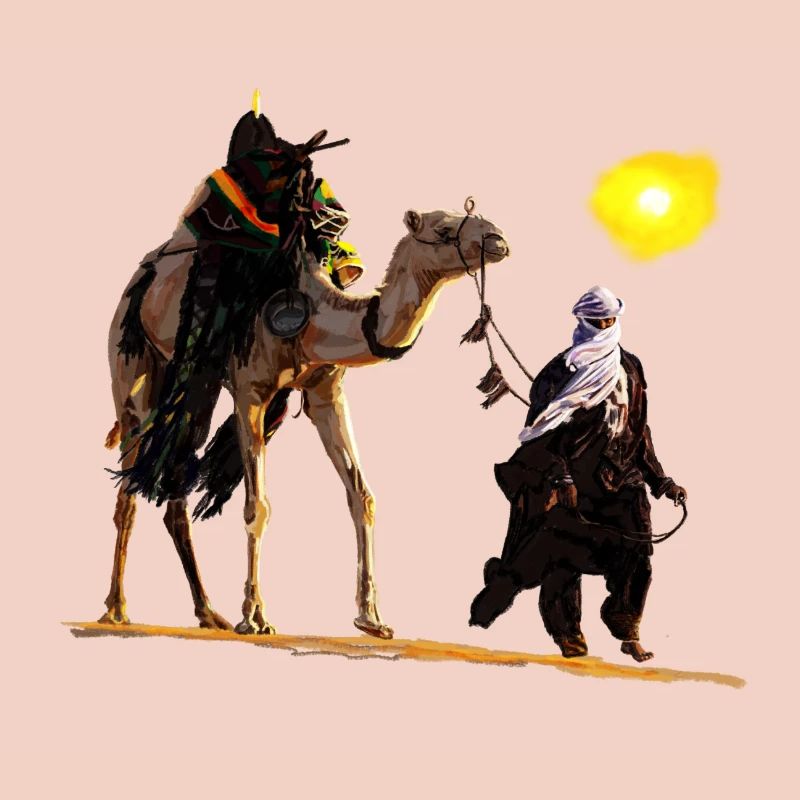 bedouin with camel
