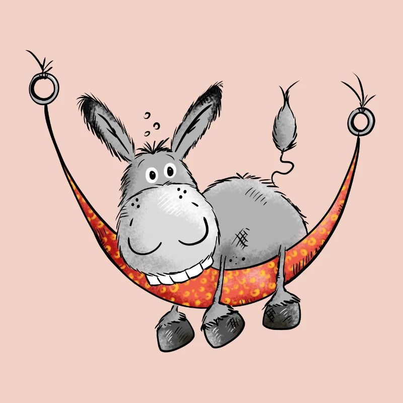 Relaxing Donkey - Comic - Cartoon