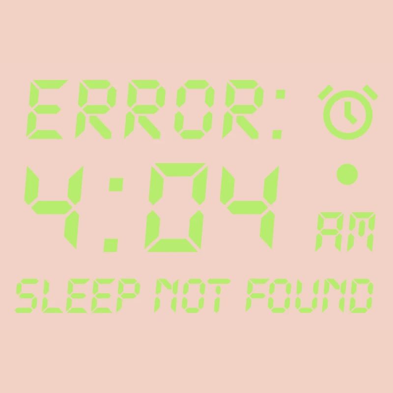 Error 404, sleep not found Programmierer Zocken