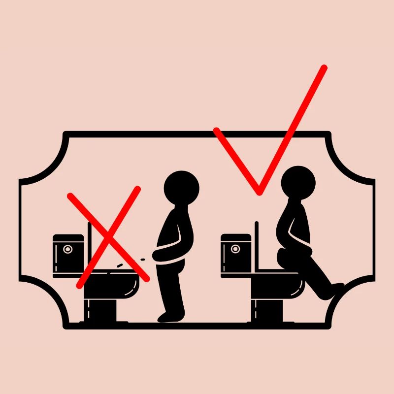 WC Aufkleber