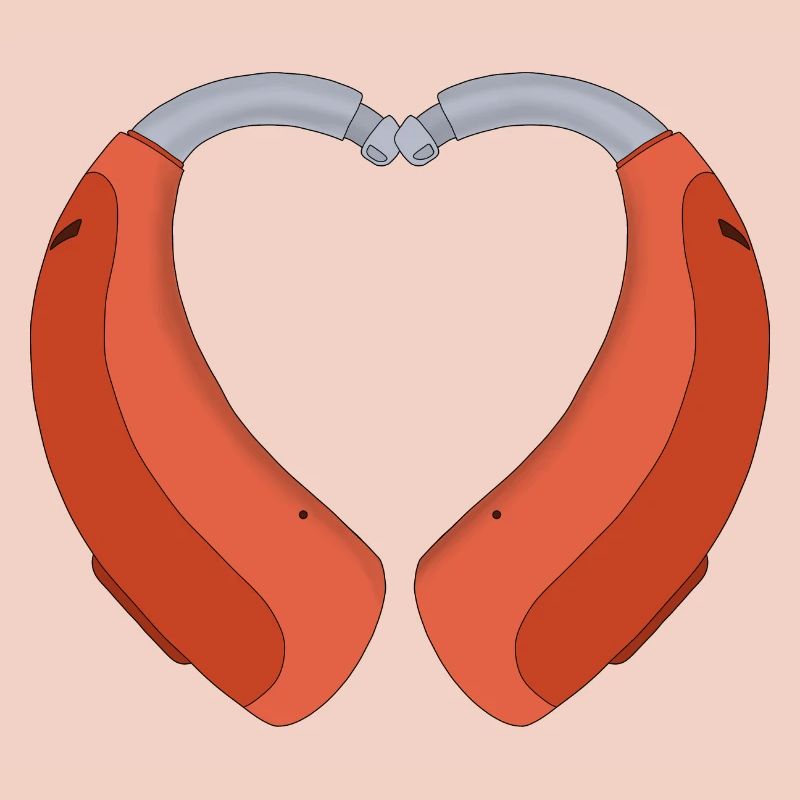 Heart Shaped Hearing Aid