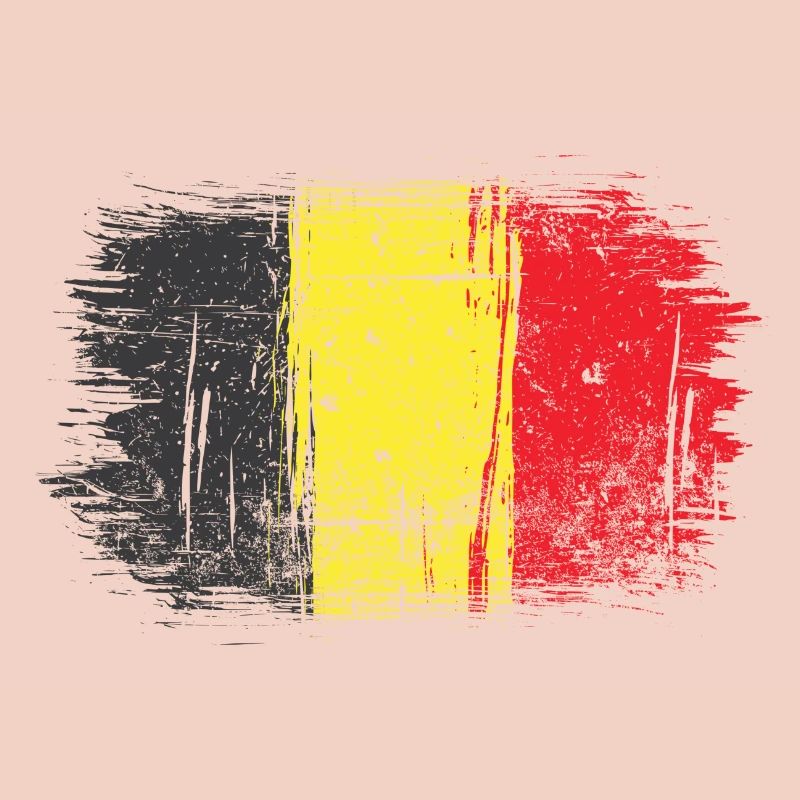 Brushstroke Belgian Flag