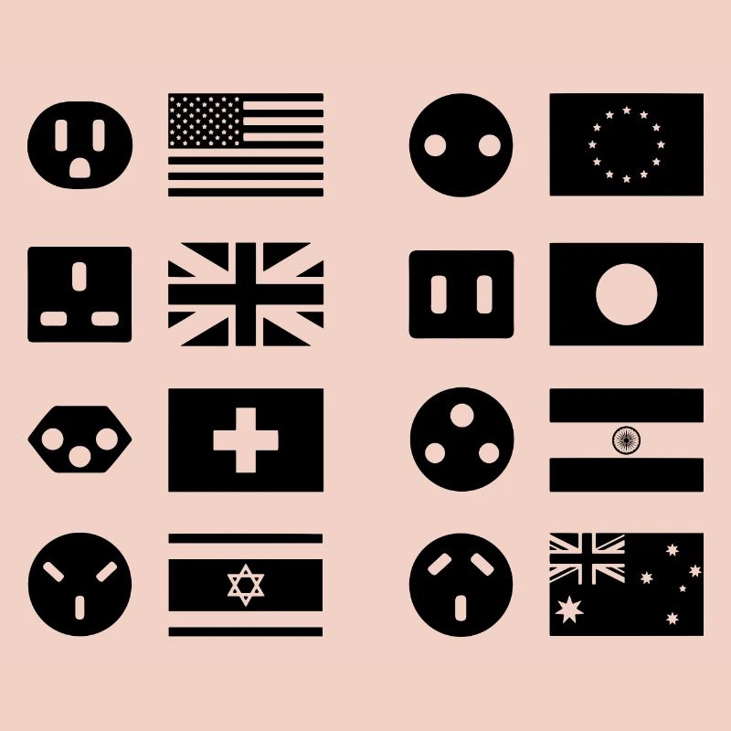 Types de connecteurs internationaux