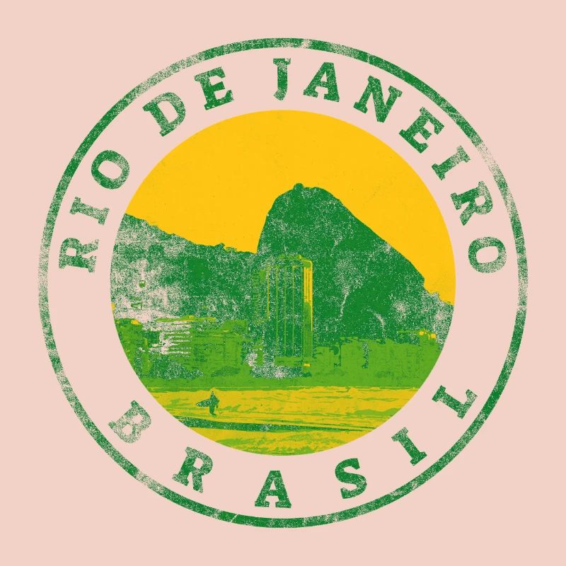 Rio de Janeiro Emblem: Beach & Mountains