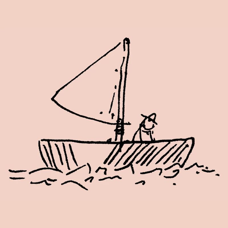 Pêcheurs dans le bateau