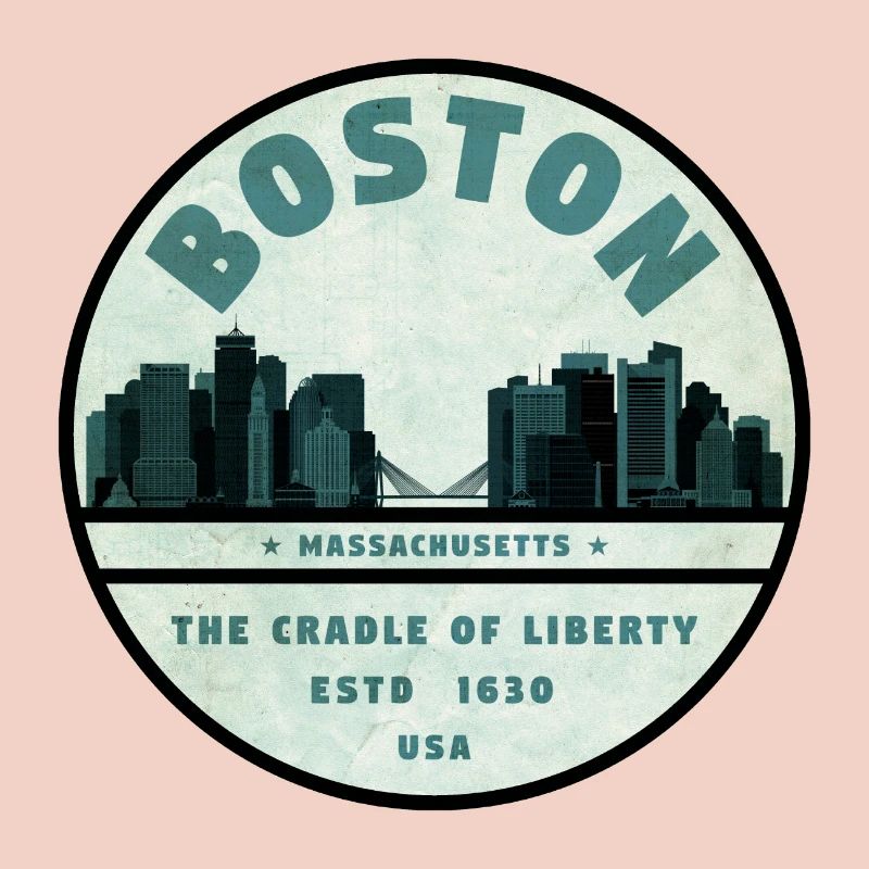 Boston Skyline Cradle Tee