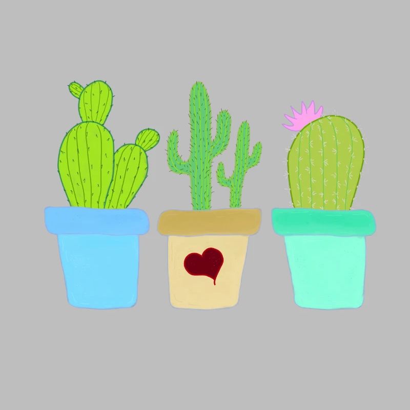 Three Cacti
