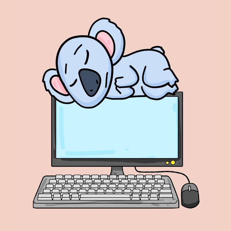 Koala Computer Nerd Programmeur Cadeau