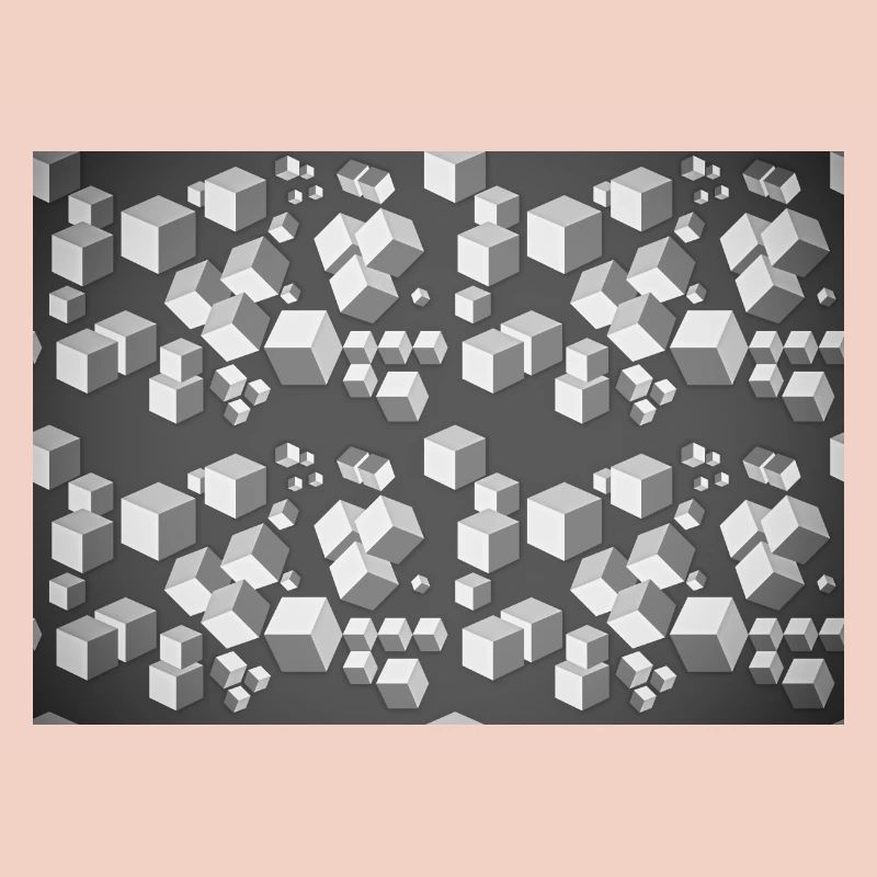 Deco pattern grey-white