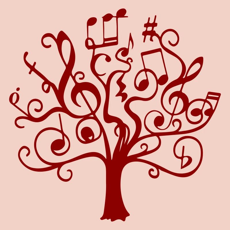 Arbre de notes rouge