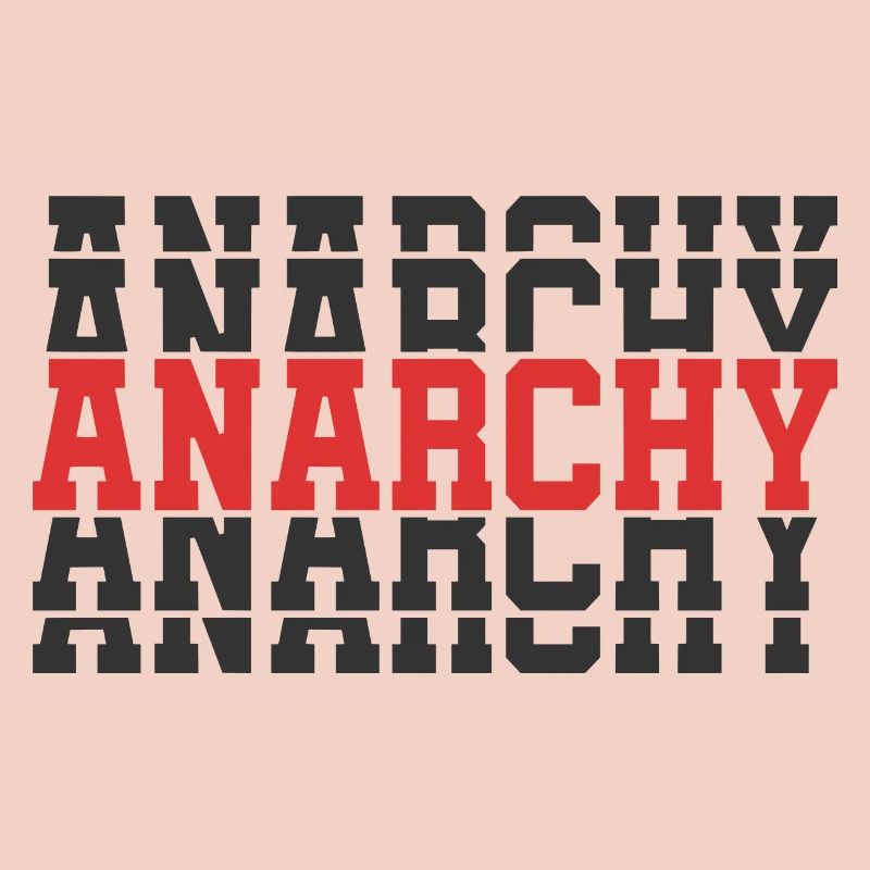 t-shirt Anarchy t-shirt gift idea stacked text