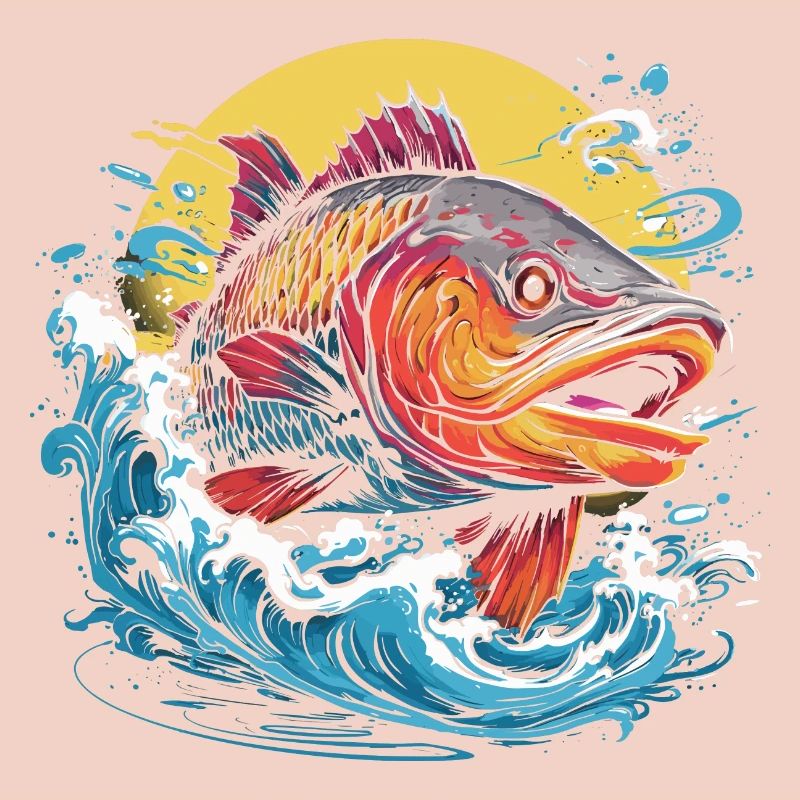 Fischerei Illustration