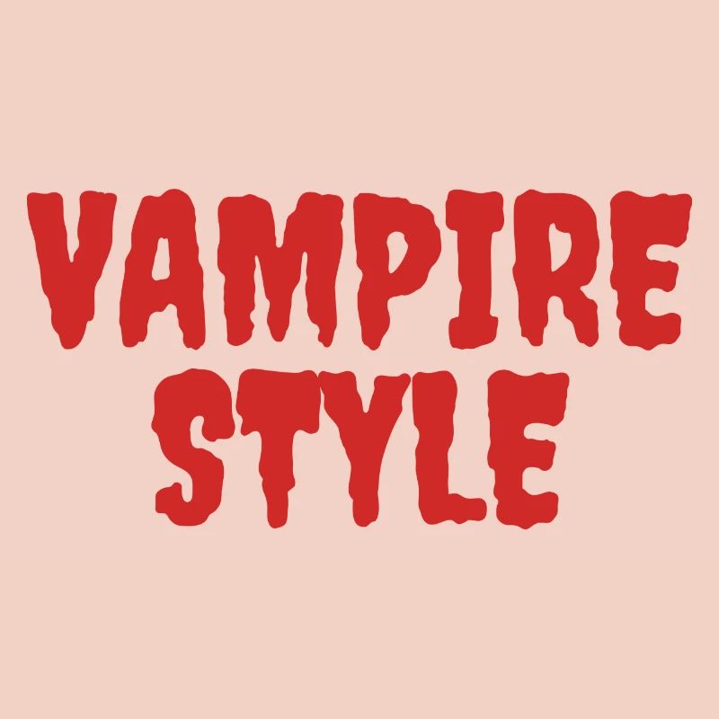 Style vampire Conception graphique ludique