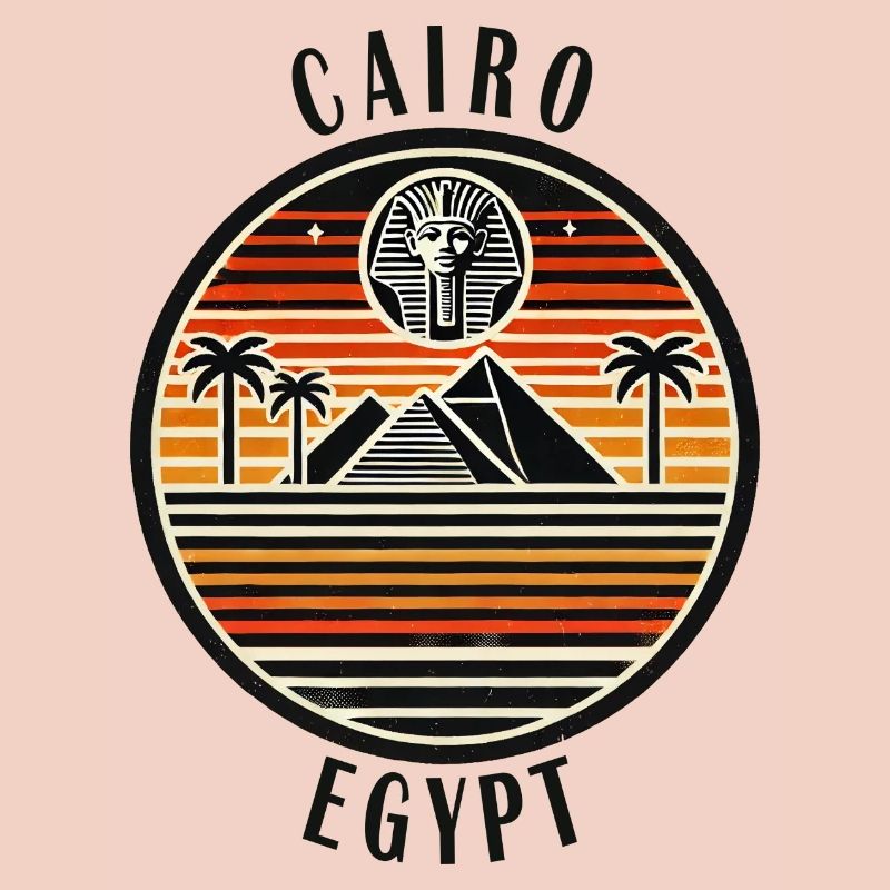 Conception de la pyramide du Caire en Égypte