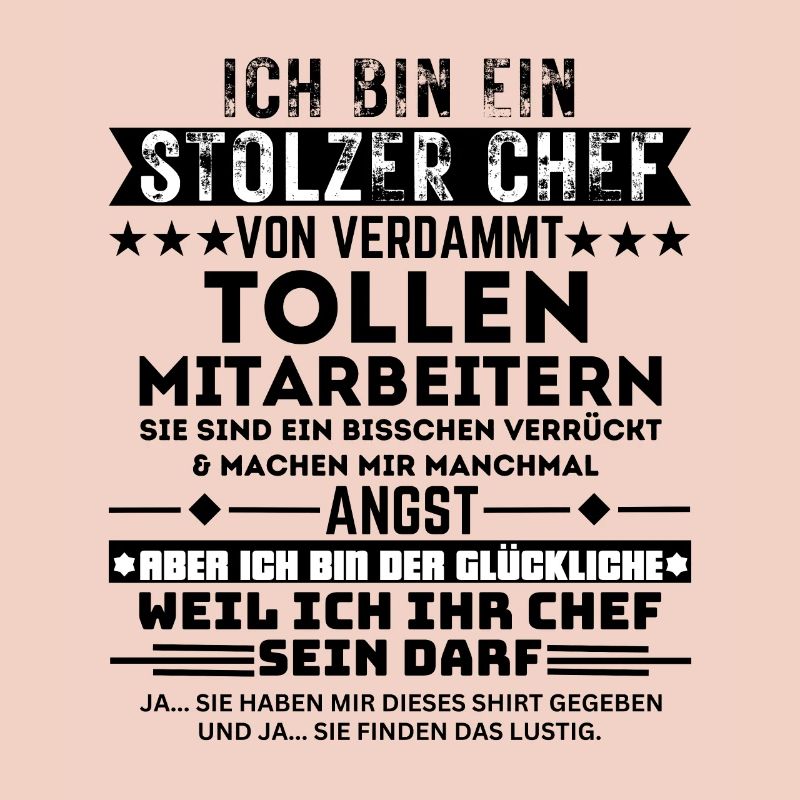 Stolzer Chef Glücklich