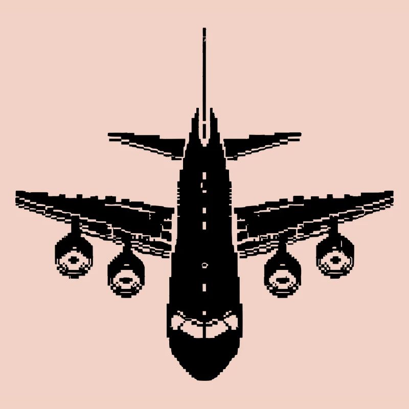 Airplane Pixel Graphics