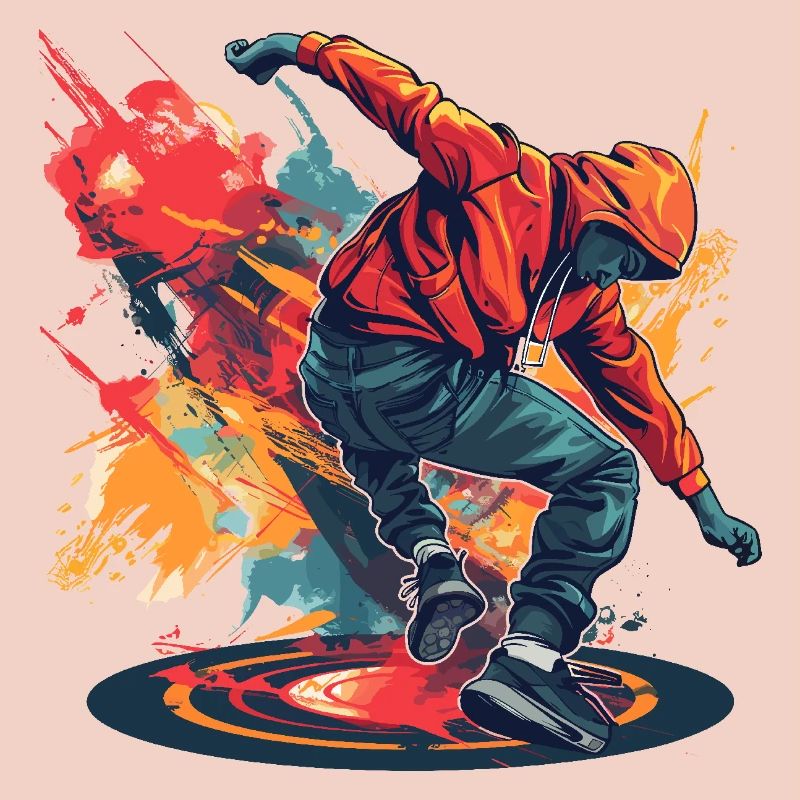 Breakdancer Graffiti