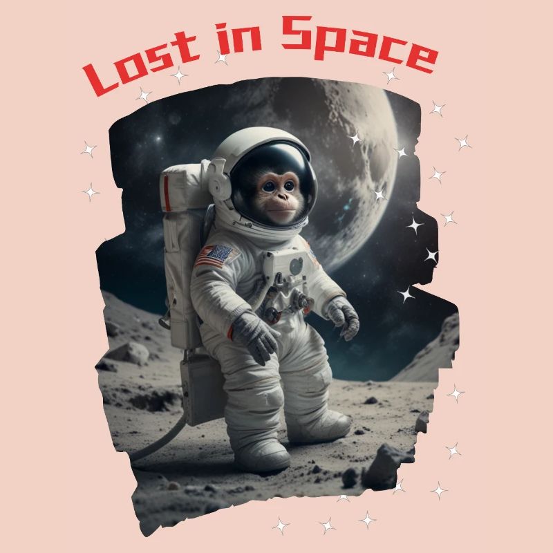 Perdu dans l’espace - Monkey en tant qu’astronaute