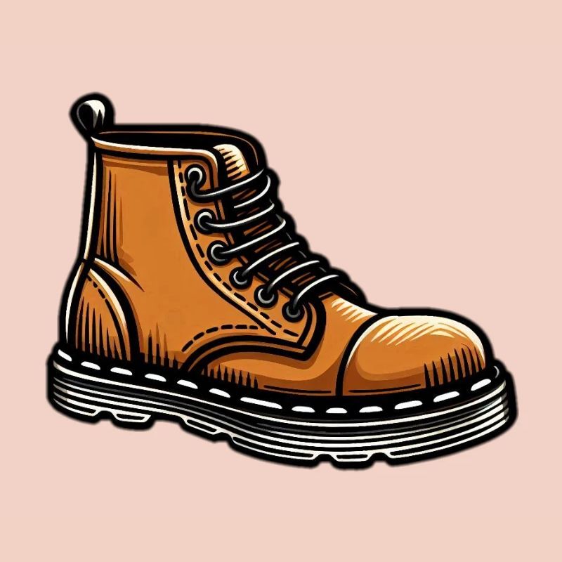 Bottes en marron