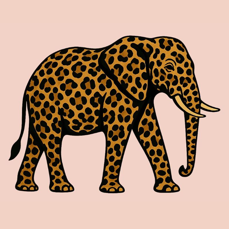 Leopard Elephant Pattern