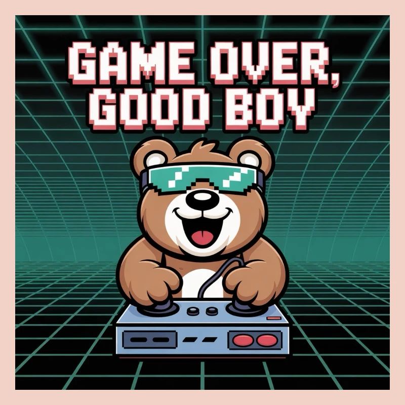 Retro Gaming Mignon DJ Bear