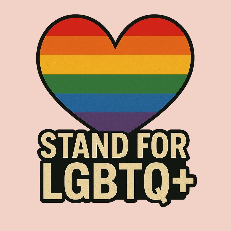 Pride Heart LGBT Support-Design