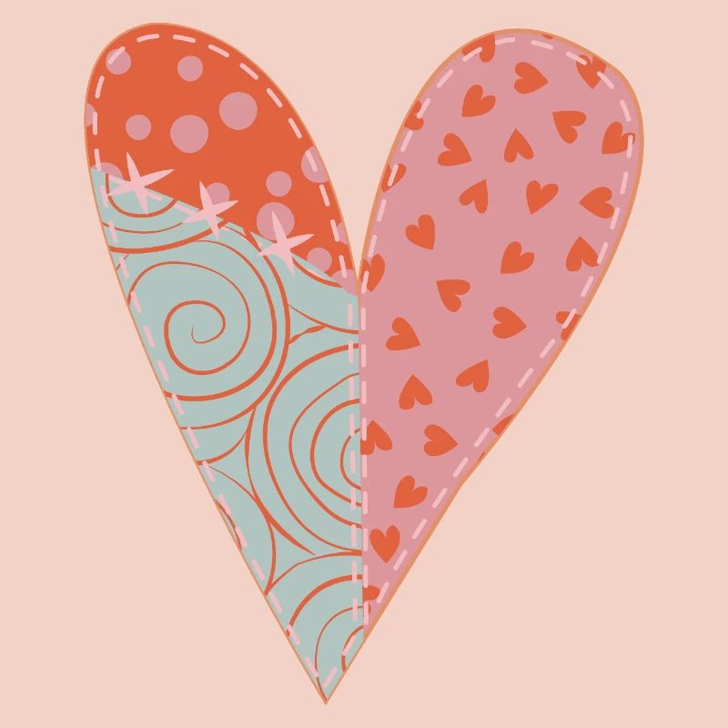 Patchwork Herz Nr. 1