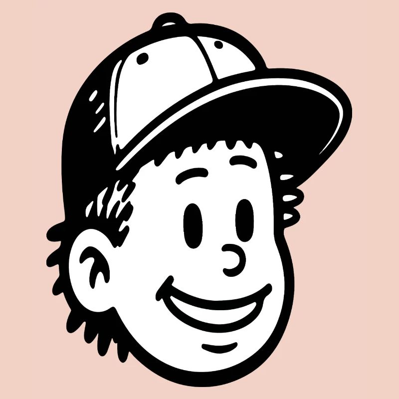 Conception ludique du visage d’un garçon de dessin animé