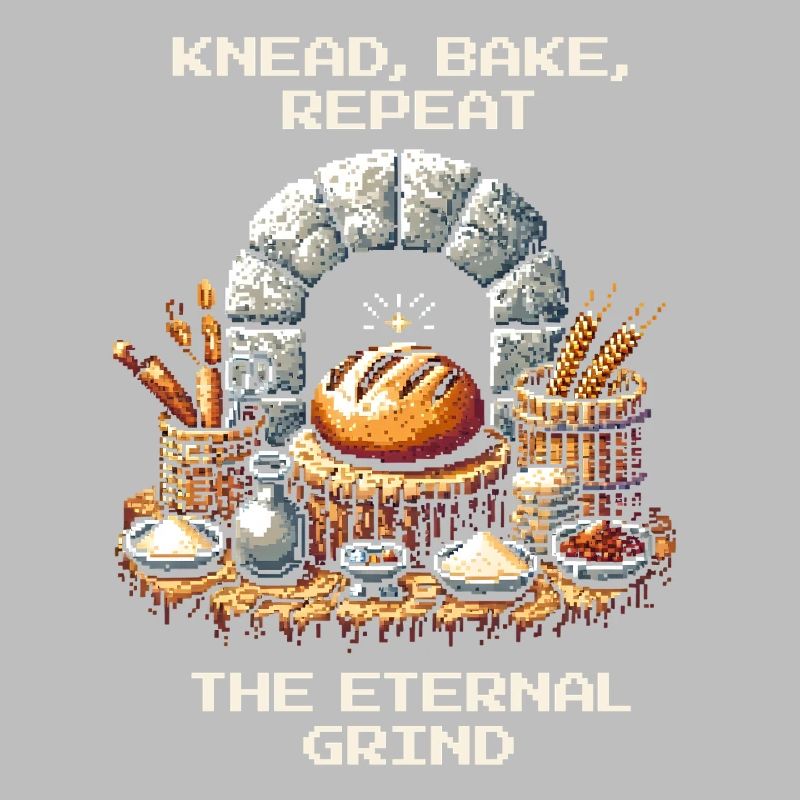 Knead, Bake, Repeat | Bread Baking Humor