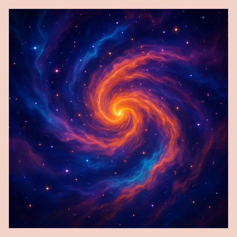 Vortex galactique dans l’espace