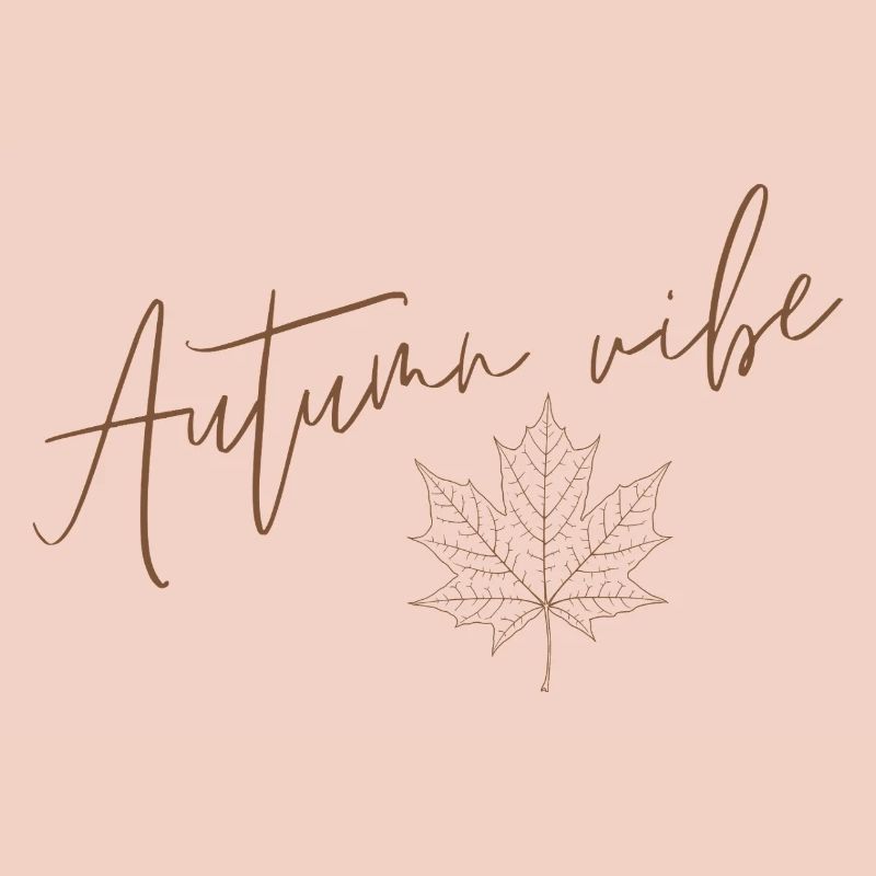 Autumn vibe - Maple Leaf on Autumn Background
