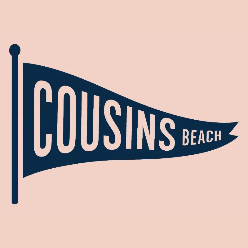 Plage Cousins – Drapeau fanion