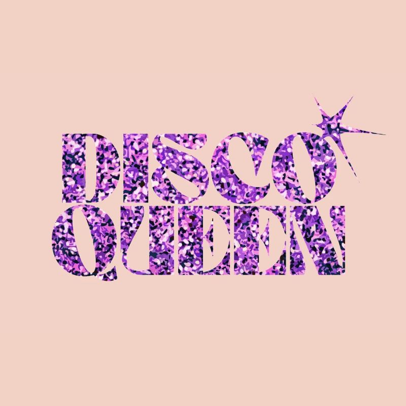 Disco Queen Glitter Motif