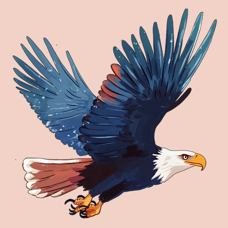 Pygargue à queue blanche en vol