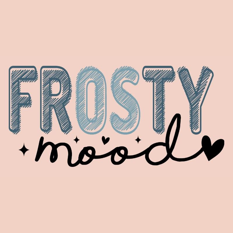 Frostiger Text im eisigen Stil