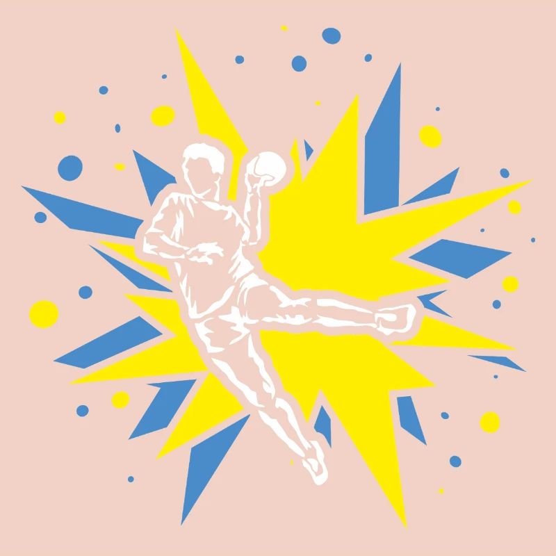 Conception du handball dans les explosions comiques