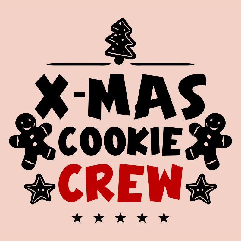 Équipe de cuisson des biscuits de Noël
