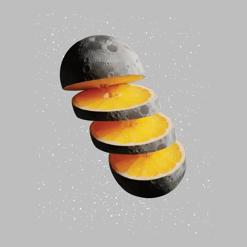 Tranches de citron de lune Citron de lune