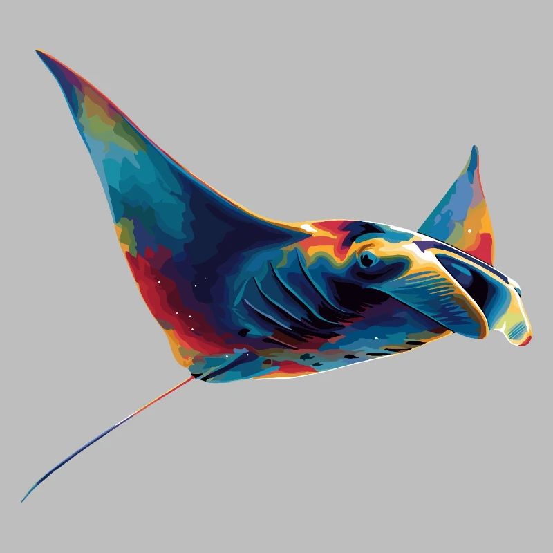 Manta Ray, Devil Ray, Stingray, Diver