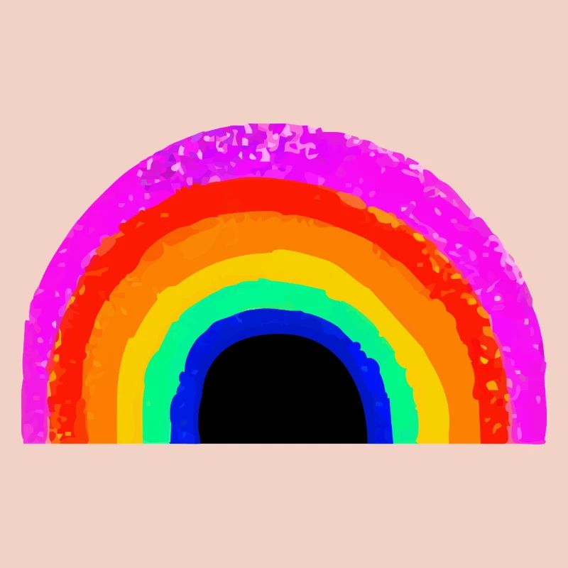 Lebendiger Regenbogenbogen