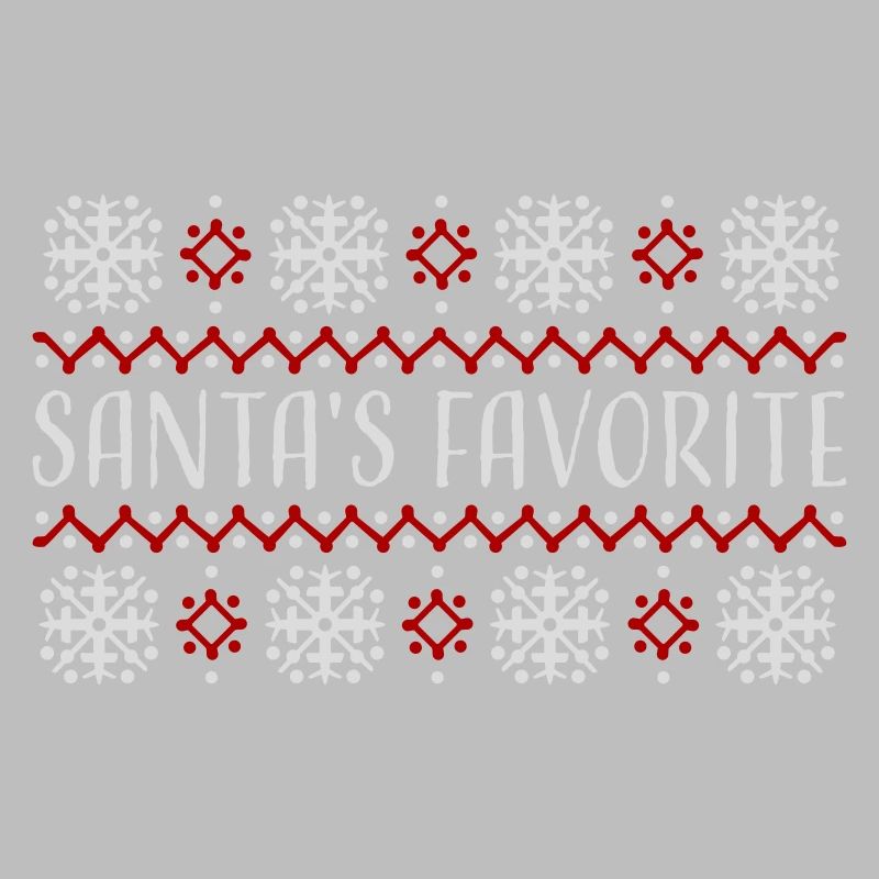 Santa's Favorite Weihnachtspullover Schneeflocken