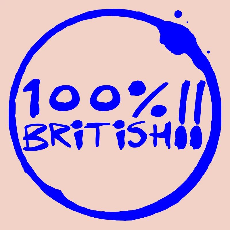 100 % britannique - Design éclaboussé d’encre audacieuse