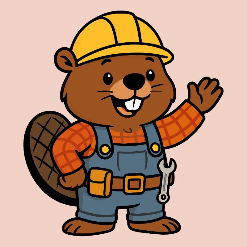 Beaver Construction Worker Bob Helm Hello Planbuilder