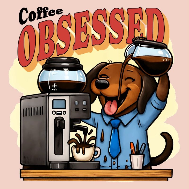 Café Teckel Obsessed Humour