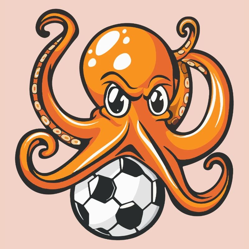 Krake am Ball